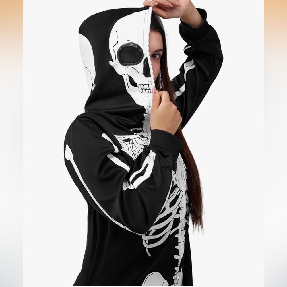 Adult Women Full Skeleton Pijama  Onesie - Picture 2 of 6